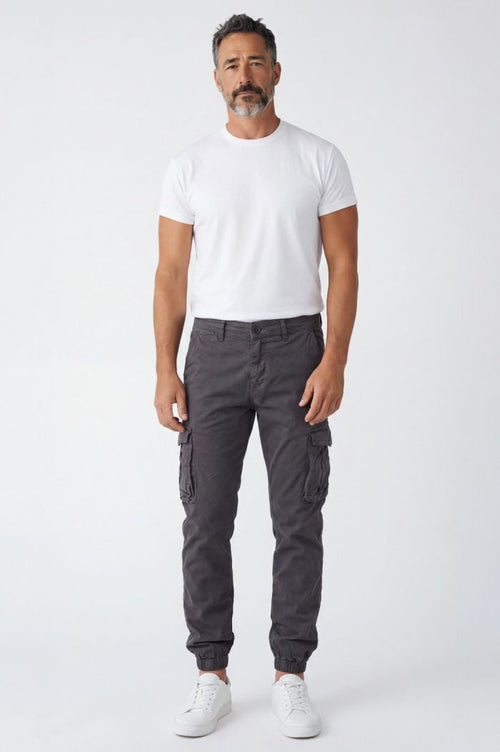 Grey cargo trousers - MINIMAL ATHENS